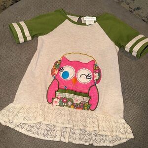 Emily Rose Green and Cream Top